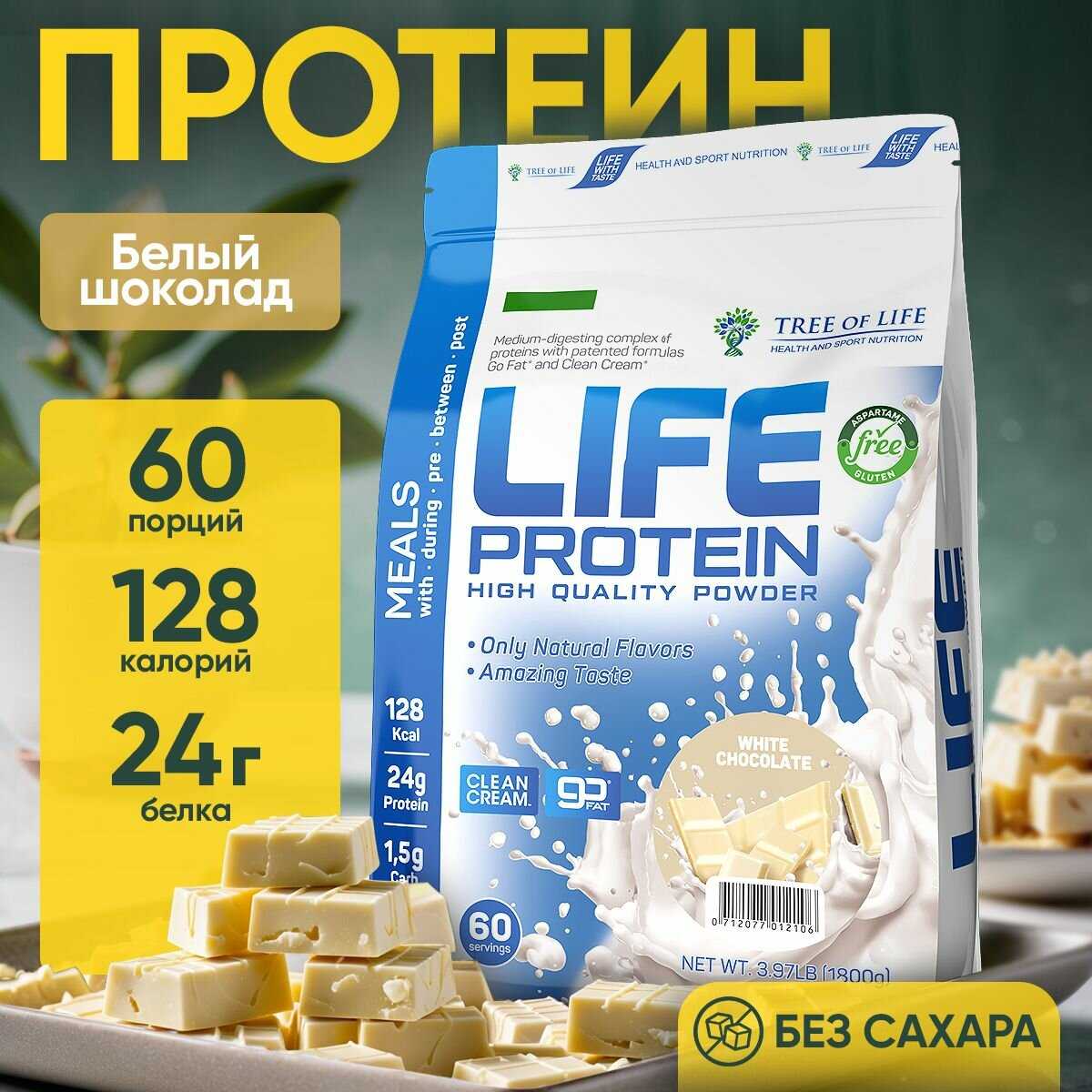 Протеин Life Protein Протеин сывороточный + Изолят (4LB) фотография 26