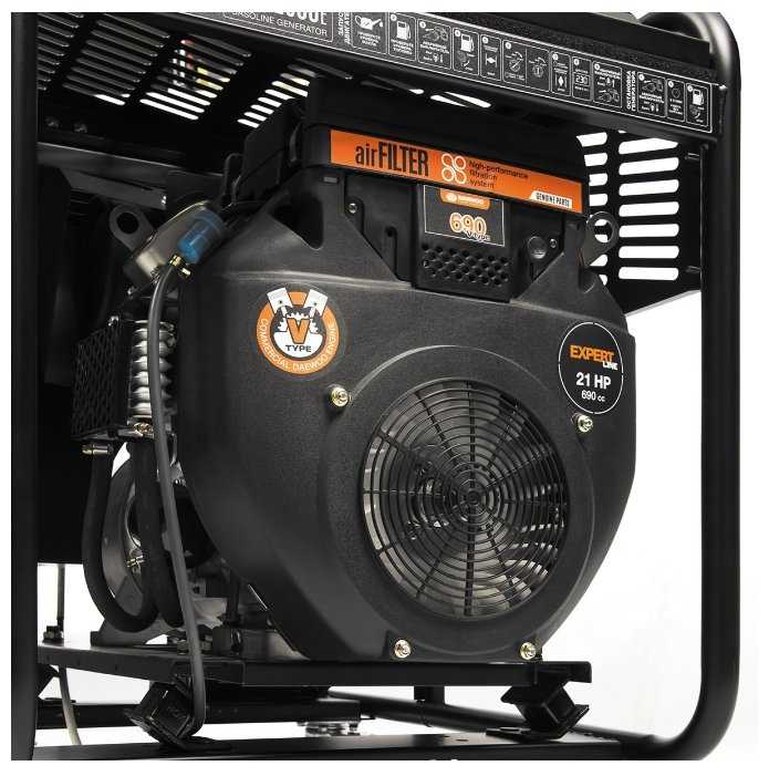 Бензиновый генератор Daewoo Power Products GDA 12500E, (10500 Вт) фотография 4