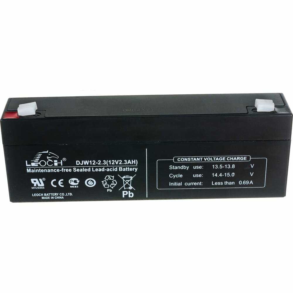 Аккумуляторная батарея Leoch DJW 12-2.3 (12В) фотография 6
