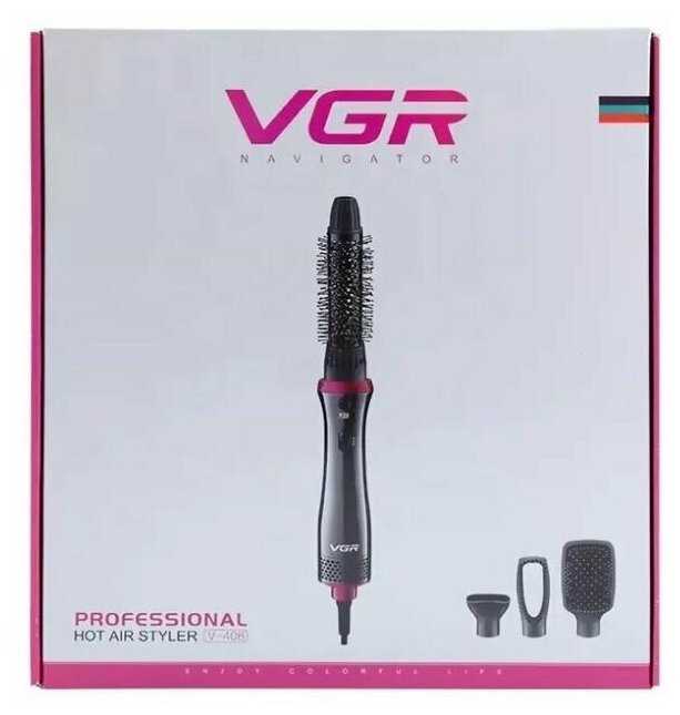 Термощетка VGR Фен-щетка для волос V-408 фотография 13