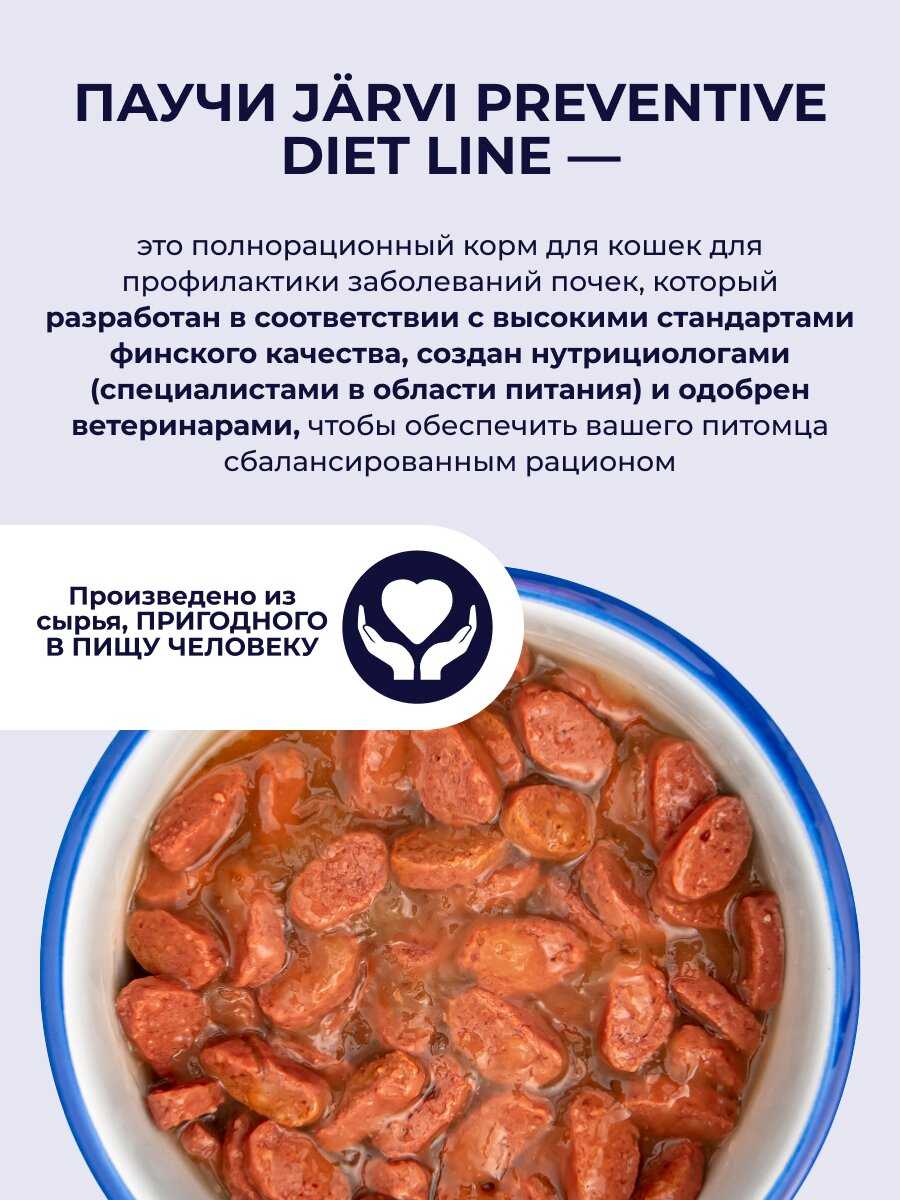 Корм для кошек Jarvi Preventive diet line Renal (соус) Говядина фотография 2