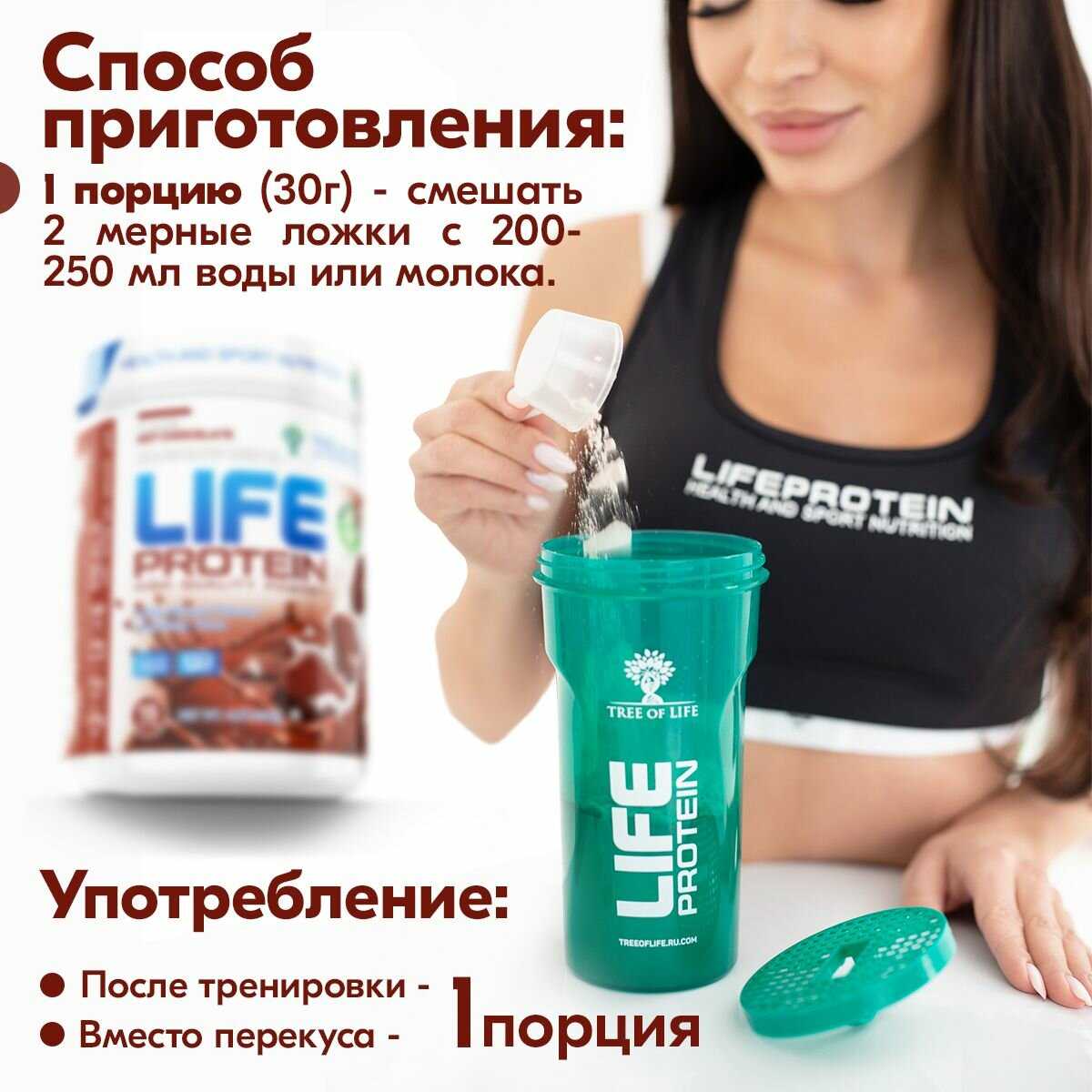 Протеин Life Protein Протеин сывороточный + Изолят (4LB) фотография 33