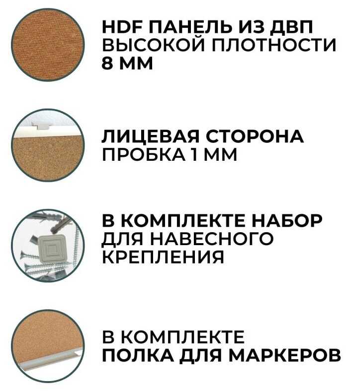 Доска пробковая Attache Доска пробковая (Iron) фотография 19