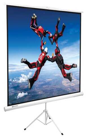 Рулонный матовый белый экран BRAUBERG Tripod 236730