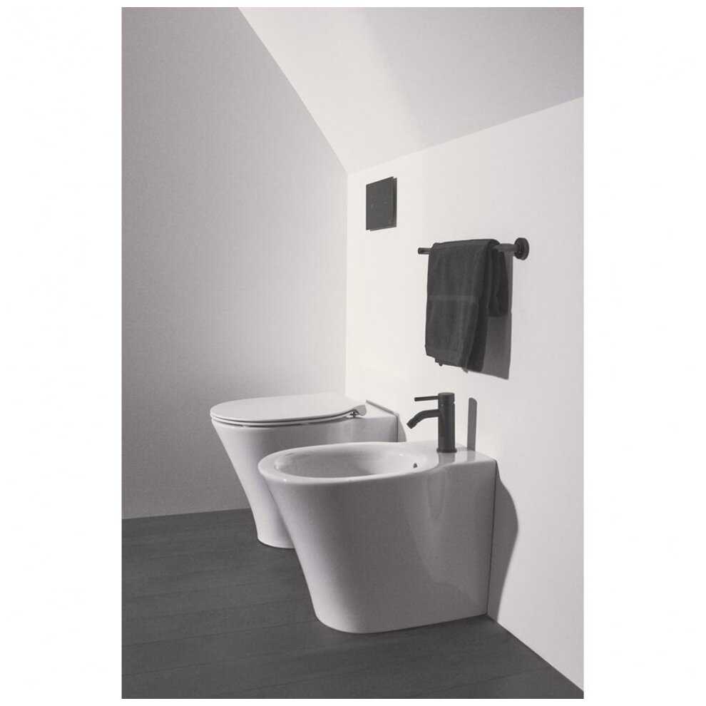Смеситель для биде Ideal Standard CERALINE с донным клапаном черный матовый BC197XG фотография 4