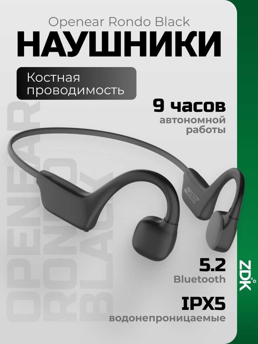 Беспроводные накладные наушники ZDK Openear Rondo фотография 4