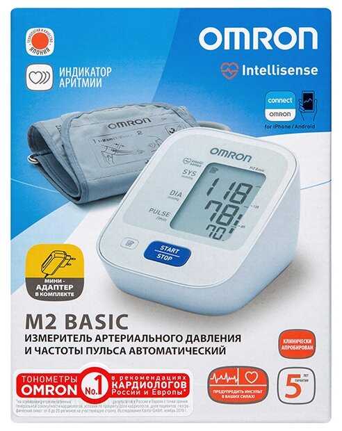 Тонометр Omron M2 Basic + адаптер (HEM 7121-ARU) фотография 13