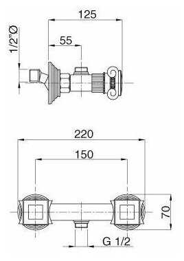 Смеситель для душа CEZARES Aphrodite DS-01-Sw, рычажный фотография 5