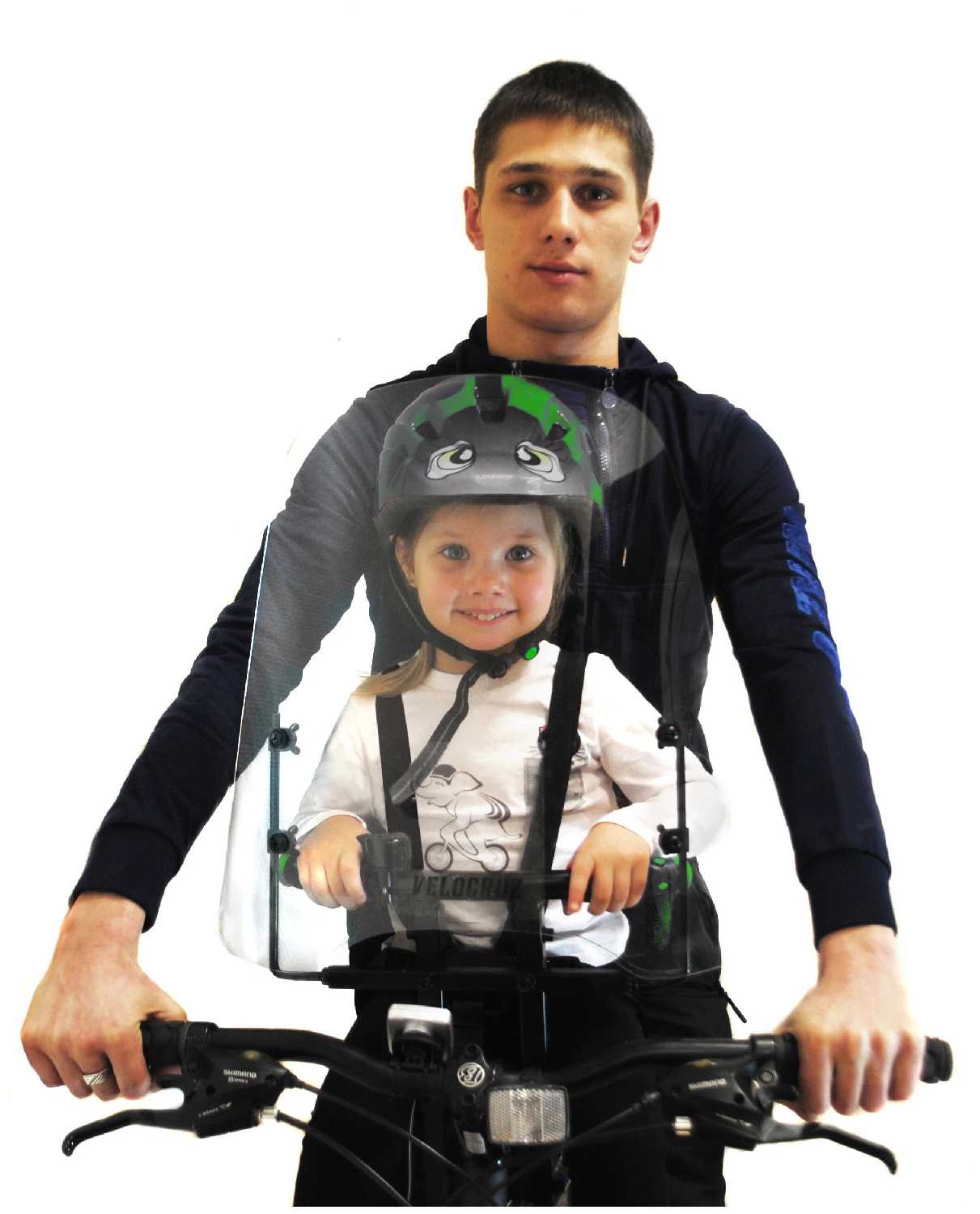 Переднее велокресло Velogruz 17771/17772/17773, с быстросъемным механизмом фотография 8