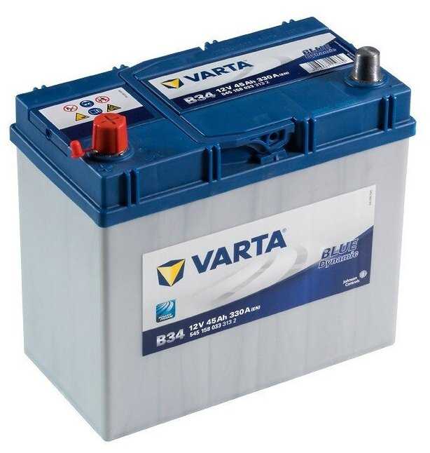 Автомобильный аккумулятор VARTA Blue Dynamic B34 (545 158 033) фотография 3