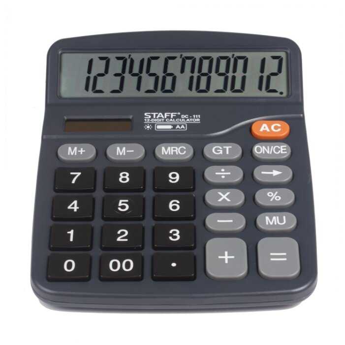 Калькулятор бухгалтерский STAFF PLUS DC-111 фотография 1