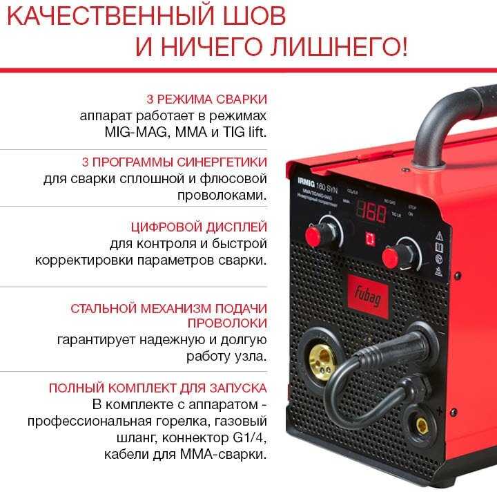Сварочный полуавтомат Fubag IRMIG 160 SYN фотография 2