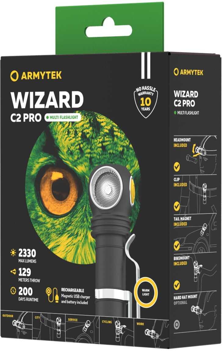 Налобный фонарь ArmyTek Wizard C2 Pro Magnet USB XHP50.2 фотография 4