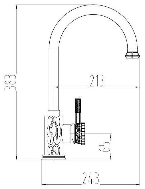Смеситель MILACIO MC.502. BR, бронза ( коллекция Villena ) фотография 1