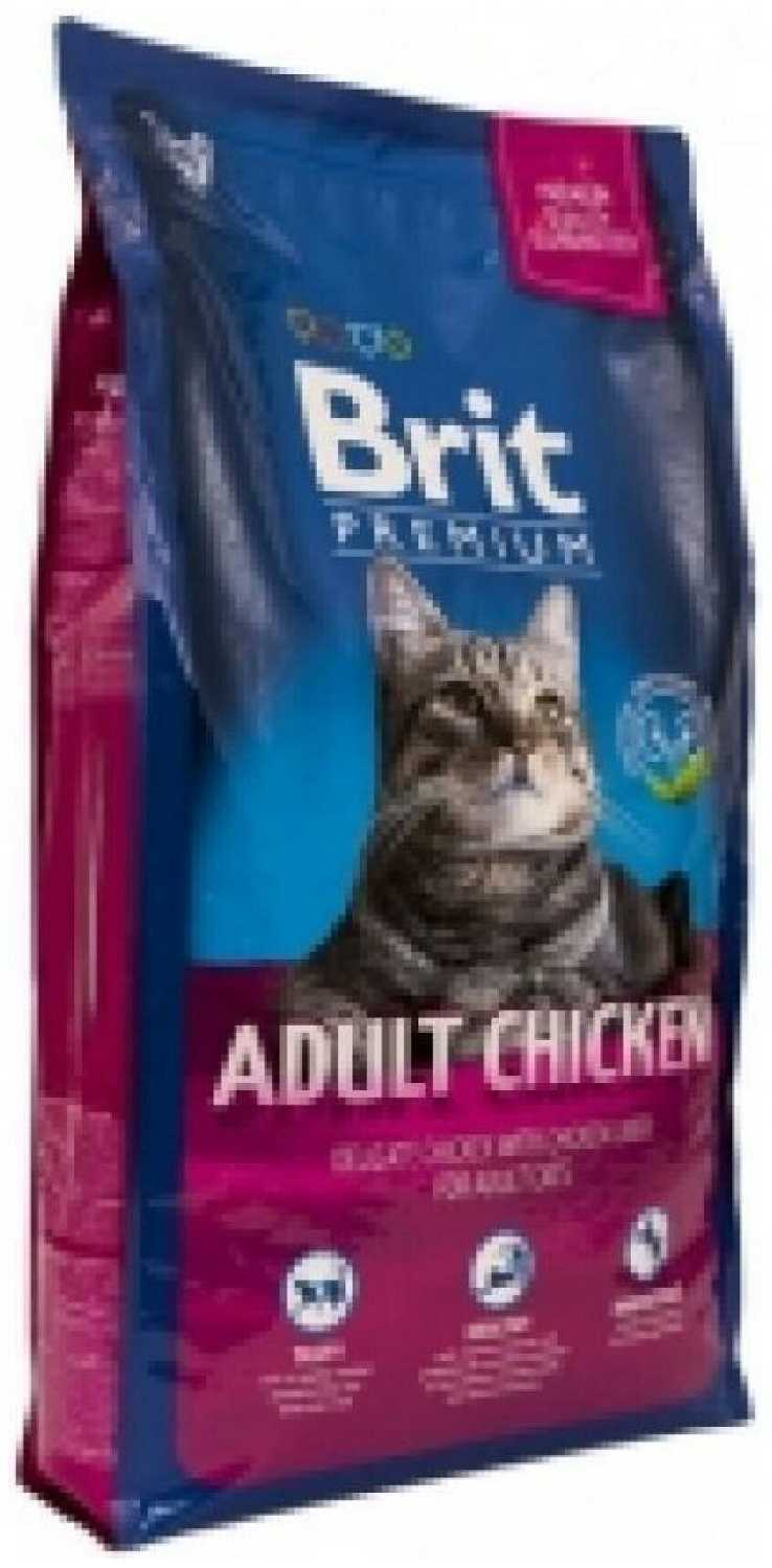 Корм для кошек Brit Premium с курицей и куриной печенью фотография 7