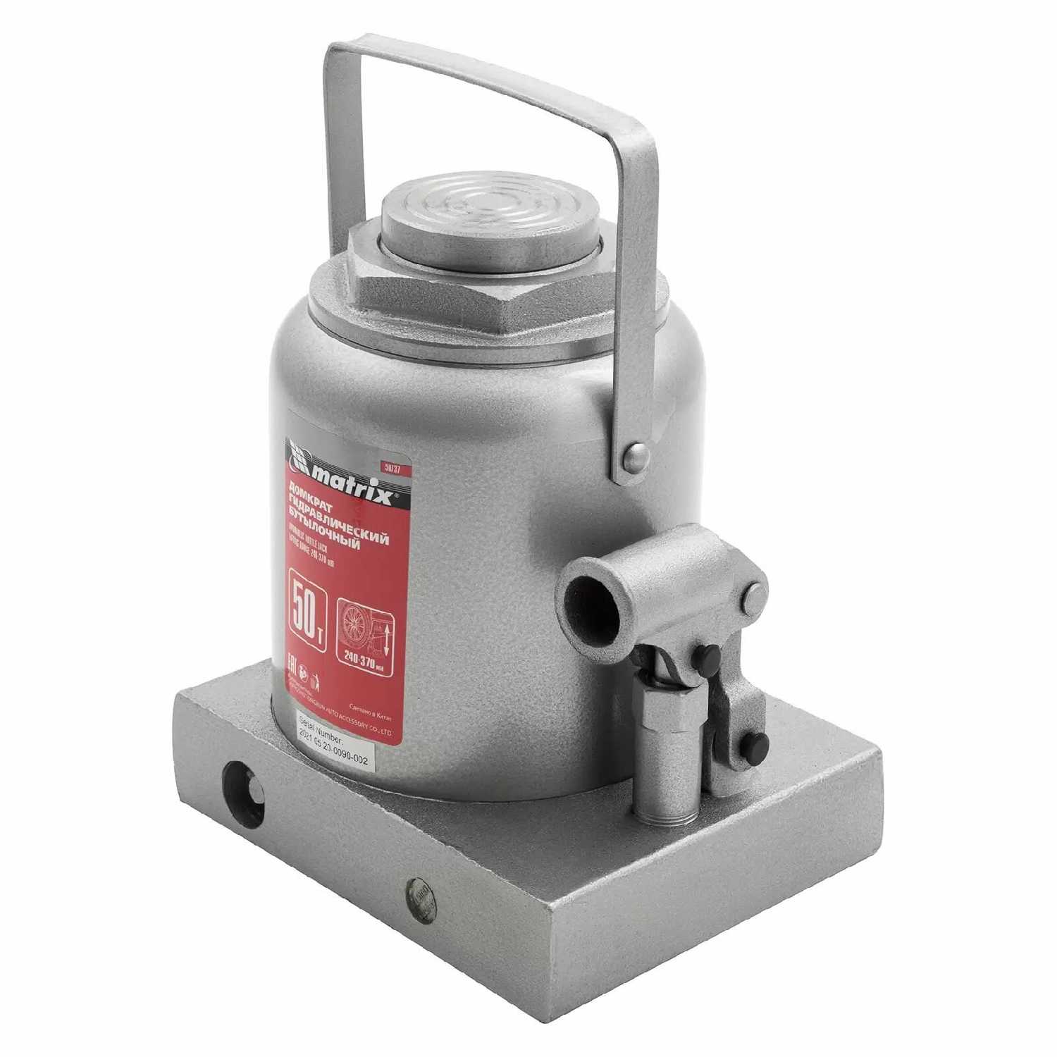 Домкрат бутылочный гидравлический Matrix 50737 фотография 19