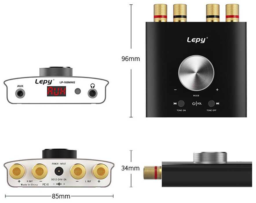 Цифровой мини усилитель LEPY LP-186Mini2 фотография 3