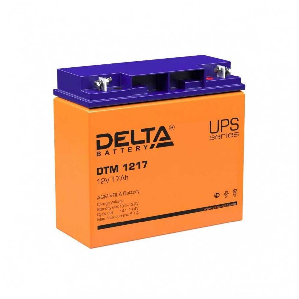 Аккумуляторная батарея DELTA Battery DTM 1217 (12В) фотография 16