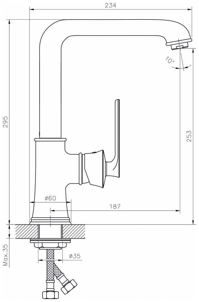 Смеситель Rush FLB0835-28 фотография 1