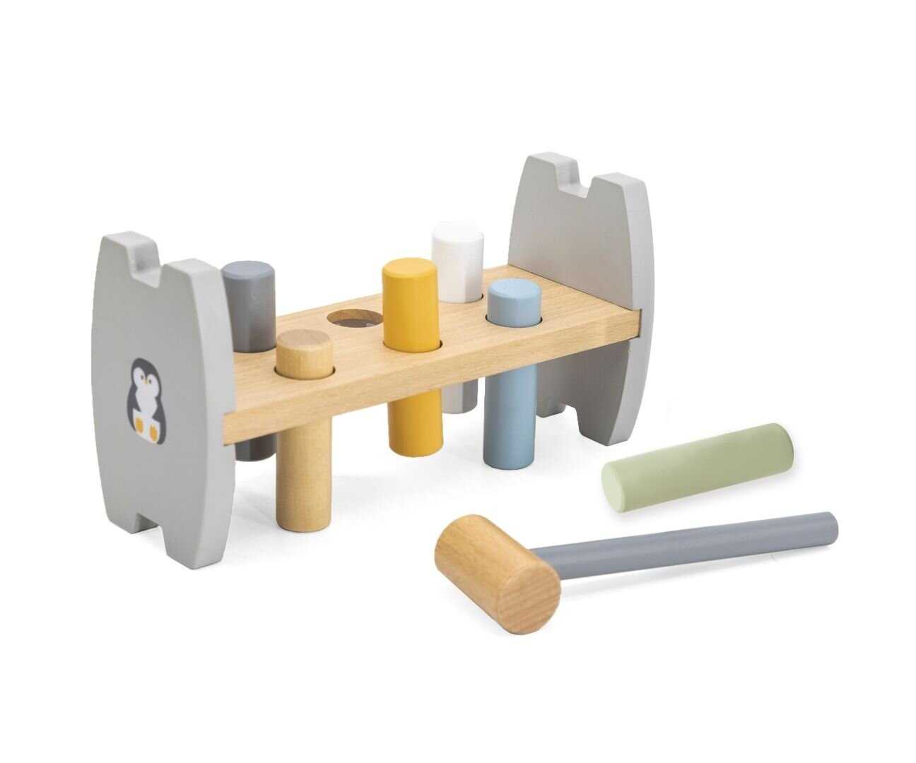 Развивающие игрушки из дерева Viga Toys Стучалка-забивалка Пингвин (44207) фотография 1