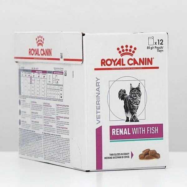 Влажный корм для кошек Royal Canin RENAL WITH FISH (ренал) фотография 3