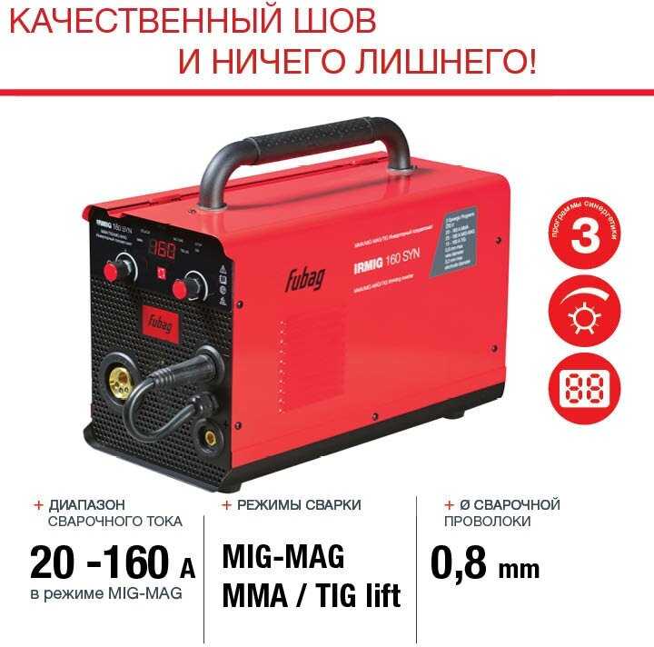Сварочный полуавтомат Fubag IRMIG 160 SYN фотография 1