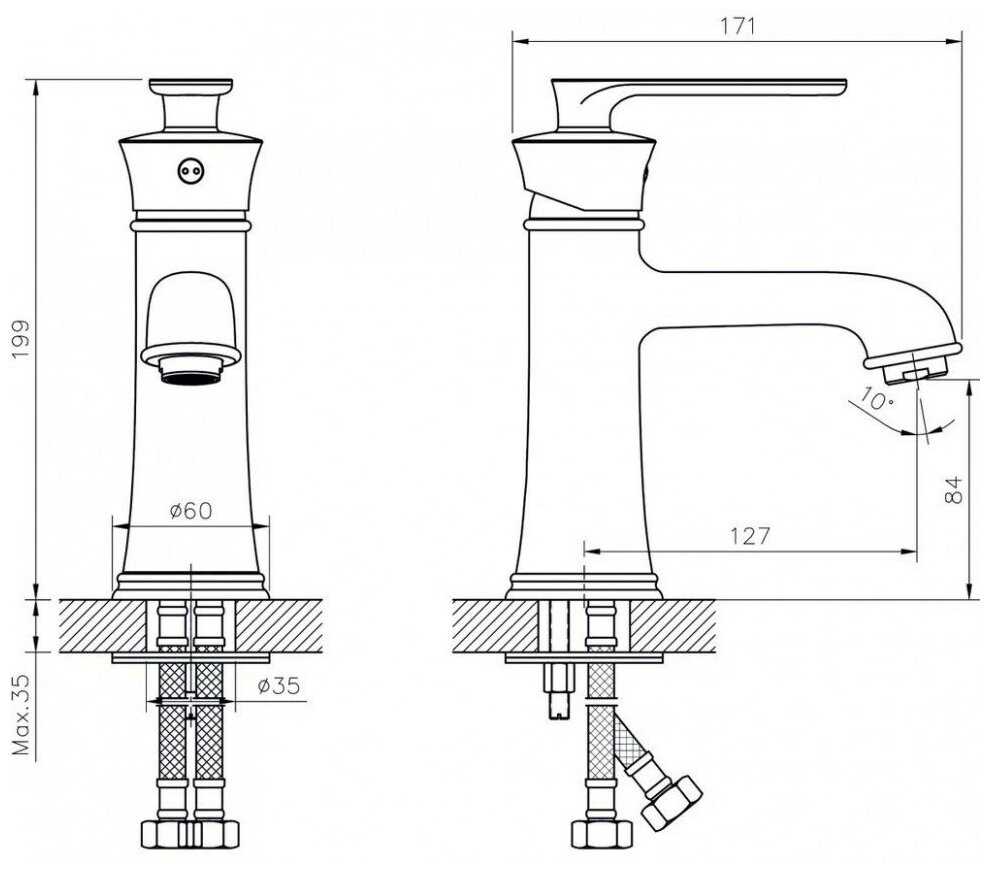 Смеситель Rush FLG0835-1 фотография 3
