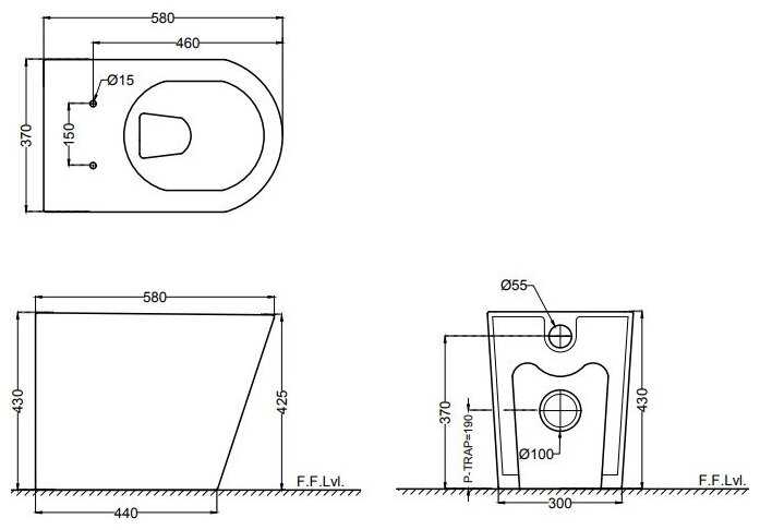 Унитаз Jaquar Opal (OPS-WHT-15955) фотография 2