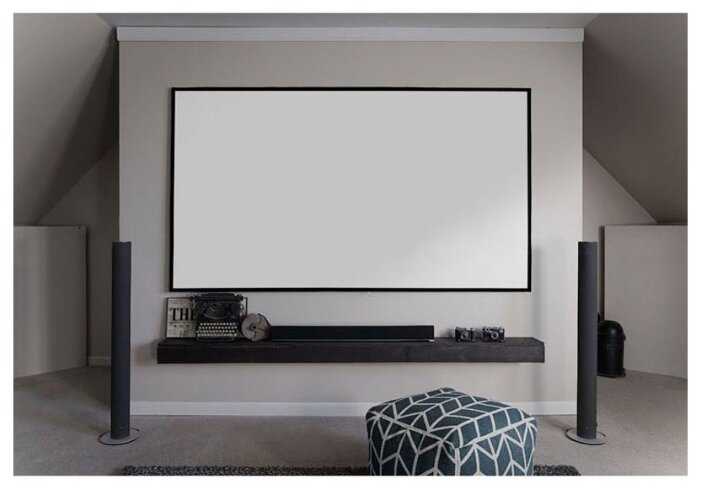 На раме матовый белый экран Elite Screens AR110WH2 фотография 5