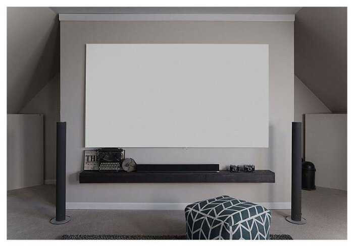 На раме матовый белый экран Elite Screens AR110WH2 фотография 6