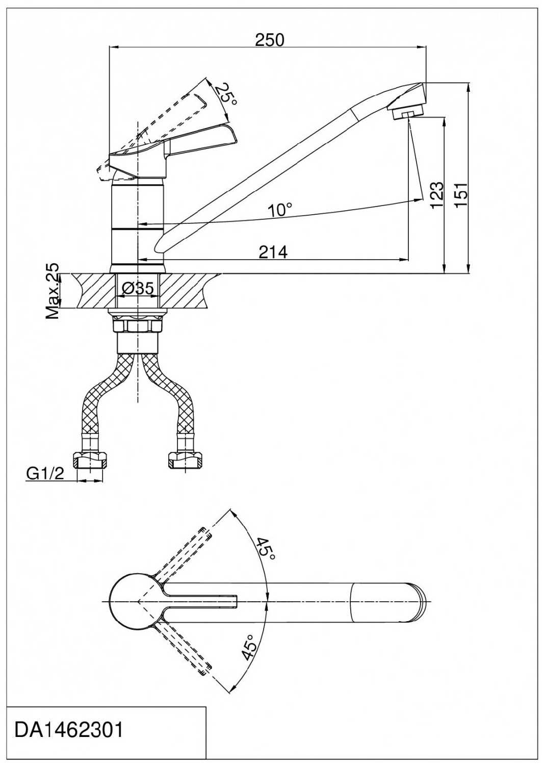 Смеситель D&K DA1462301 фотография 12