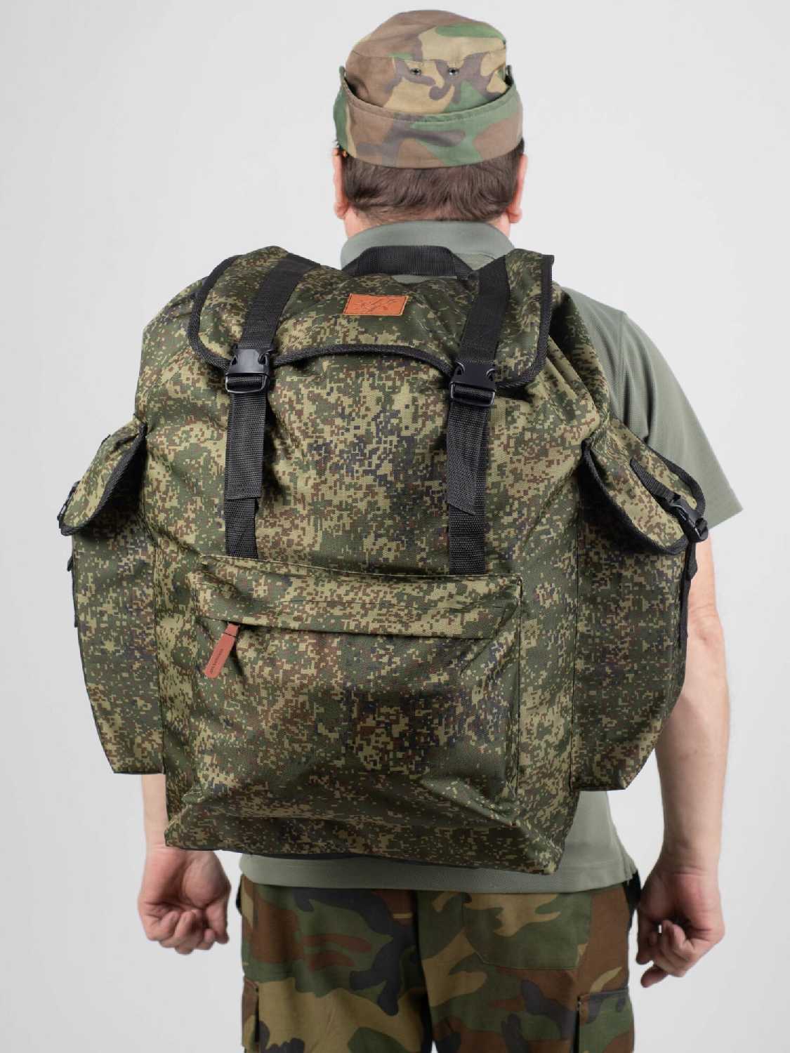 Рюкзак походный для охоты и рыбалки 50 литров баул туристический вещмешок рюкзак дорожный фотография 7