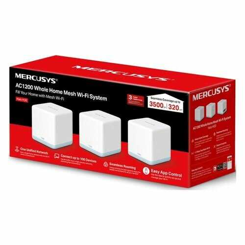 Бесшовный Mesh роутер MERCUSYS Halo H30 (3-pack) AC1200 фотография 2