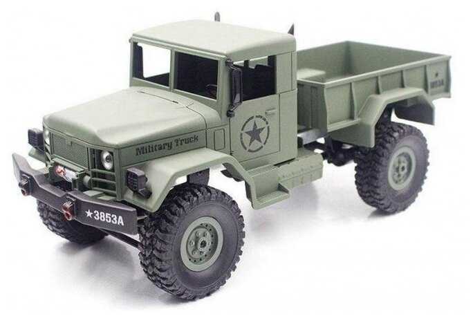 Грузовик Heng Long Rock Crawler Army Car 3853A, 1:16, 35 см фотография 4