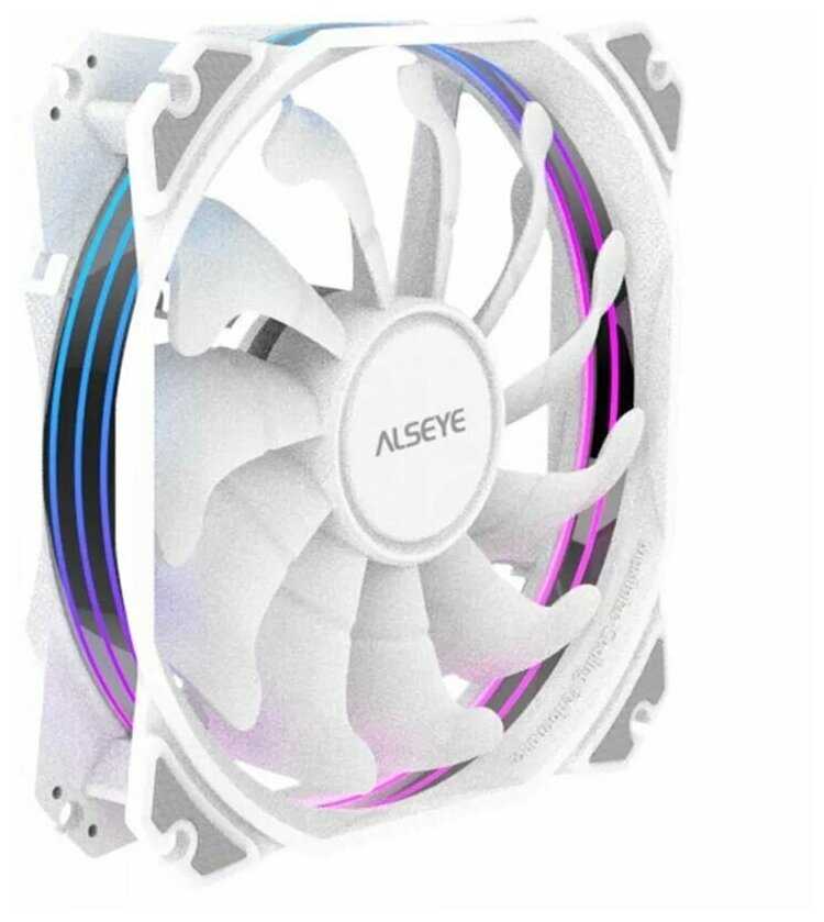 Вентилятор в корпус ALSEYE M120-PWA KIT FAN 3120mm, 800-1700rpm, 31-66CFM, 19.4-33.8dBA, AURA RGB, PWM + 3pin Aura (RTL) фотография 2