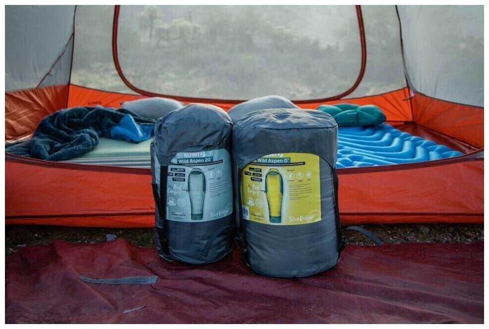 Спальный мешок Klymit Wild Aspen 0 Large (13WAYL00D) желто-зеленый фотография 3