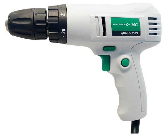 Шуруповерт сетевой ИНТЕРСКОЛ ДШ-10/250Э МС