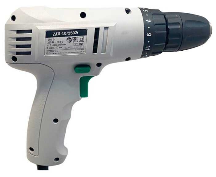 Шуруповерт сетевой ИНТЕРСКОЛ ДШ-10/250Э МС фотография 1