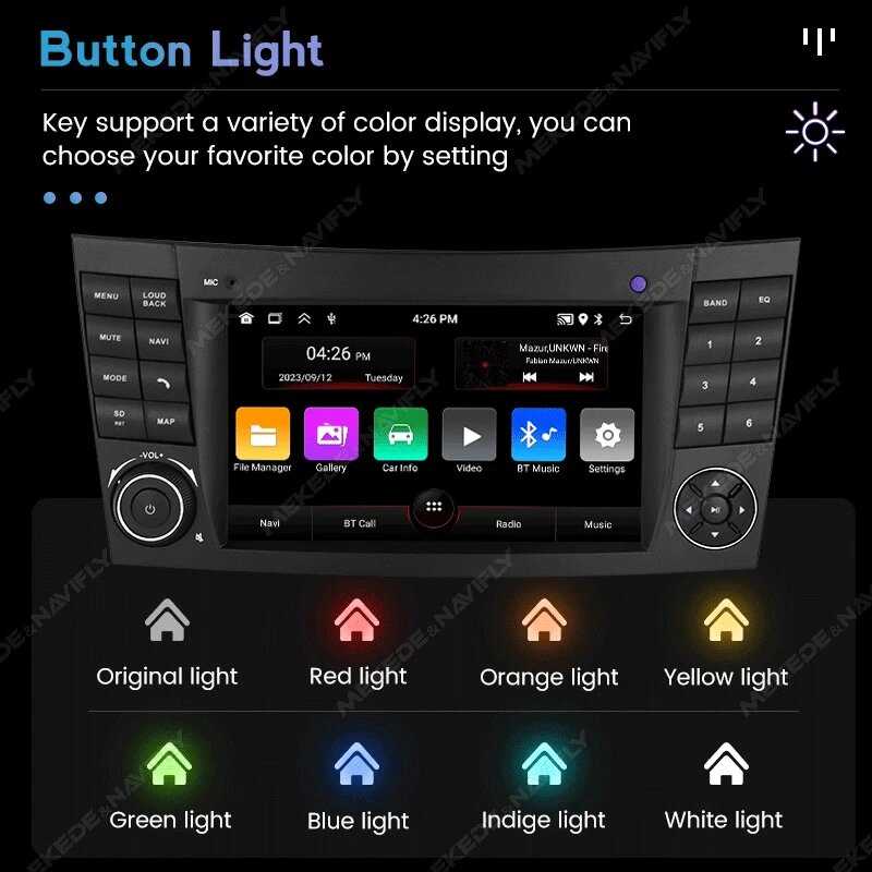 Автомагнитола Mercedes Benz Android (W211) фотография 11