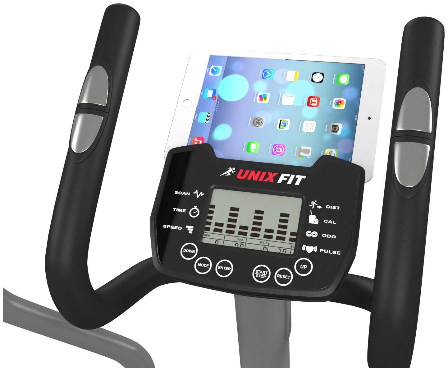 Складной эллиптический тренажер UNIXFIT SL-430E + набор для фитнеса фотография 9