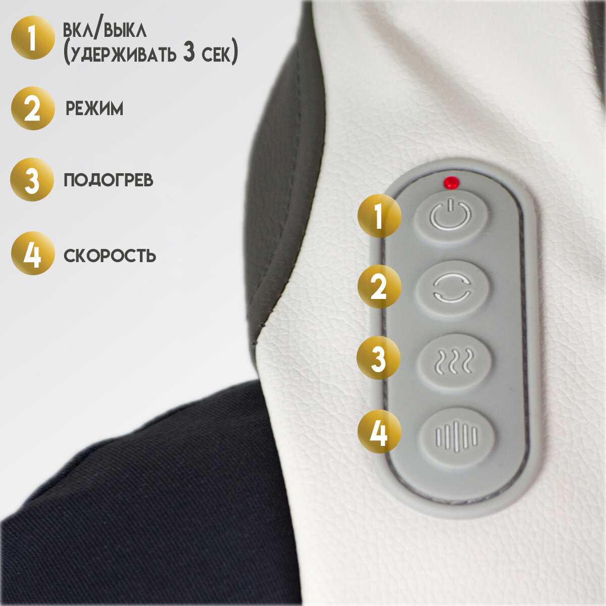 Массажер SBX Массажер для шеи и плеч электрический с подогревом (SBX MZ-N5) фотография 2