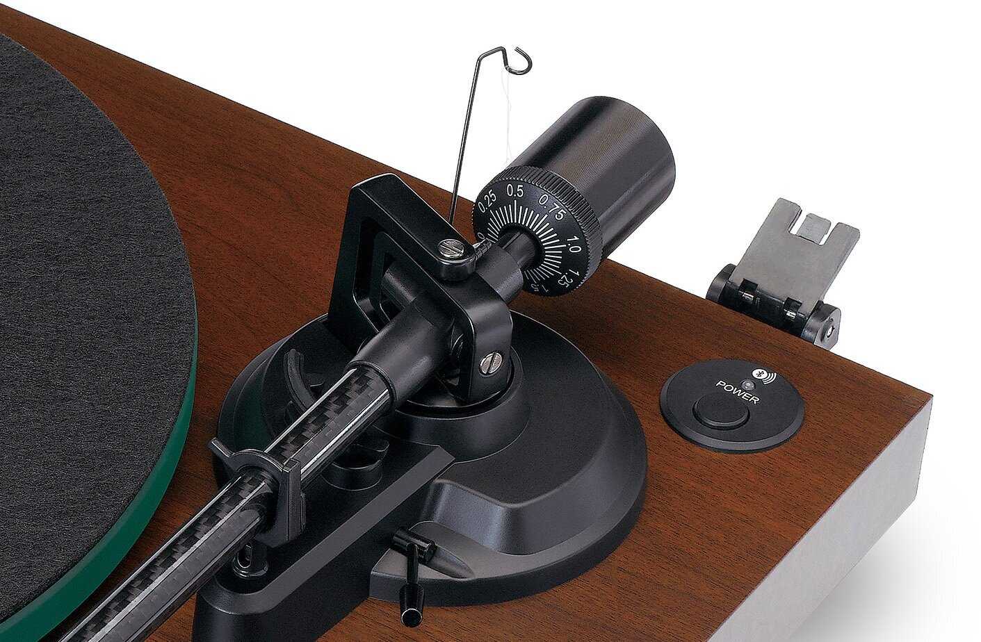 Виниловый проигрыватель Lenco LBT-225 с Bluetooth и стеклянным диском фотография 4