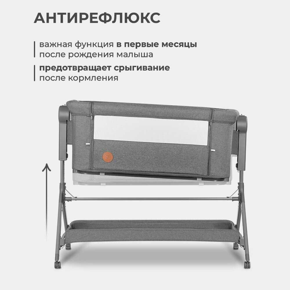 Приставная кроватка люлька Lionelo Leonie Plus фотография 5