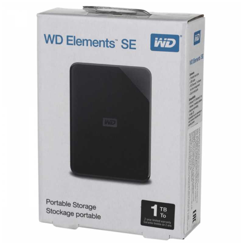 Внешний HDD Western Digital WD Elements SE 1 TB, черный фотография 11