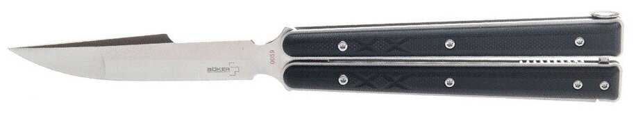 Нож- бабочка Boker Plus Balisong 06EX004, длина лезвия 8.8 см фотография 1