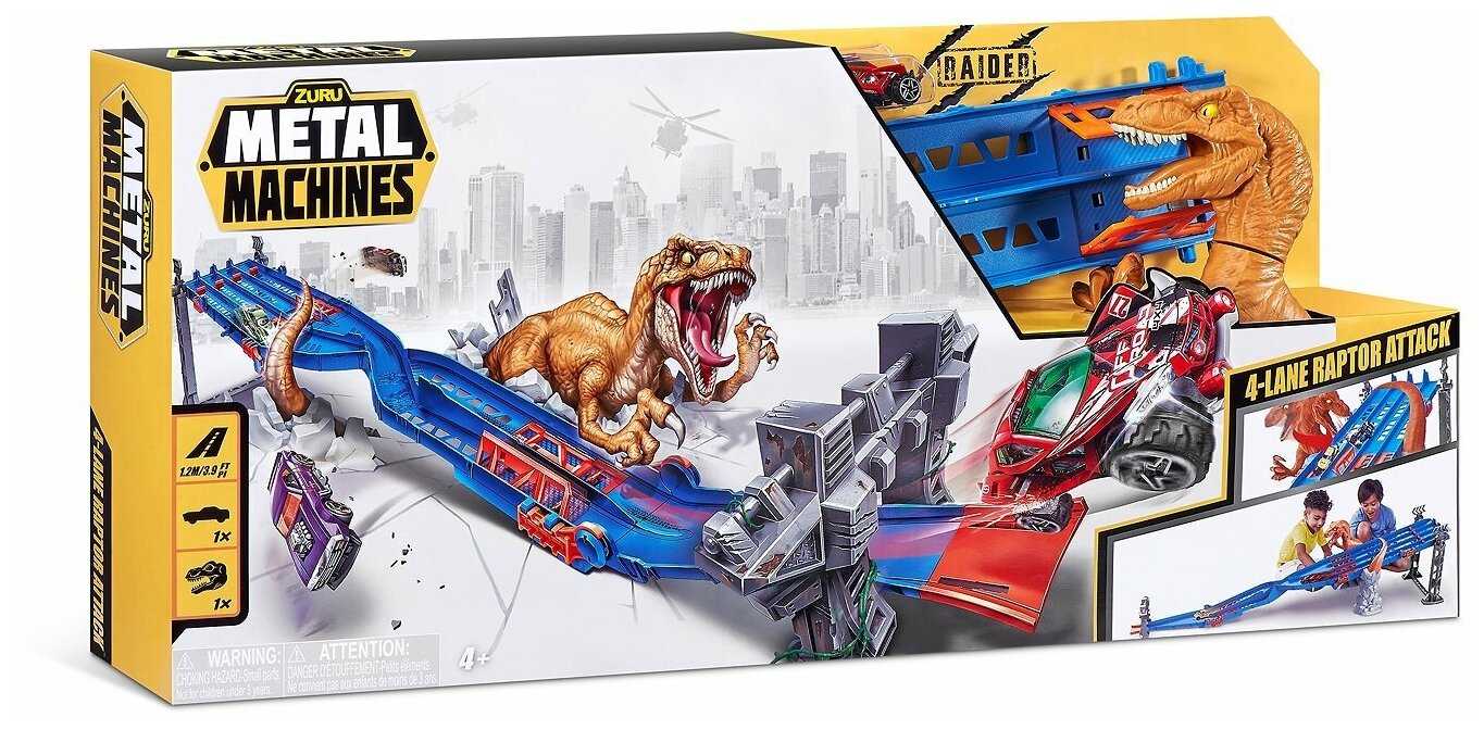 Трек ZURU Metal Machines 4-Lane Raptor Attack (6740) фотография 11