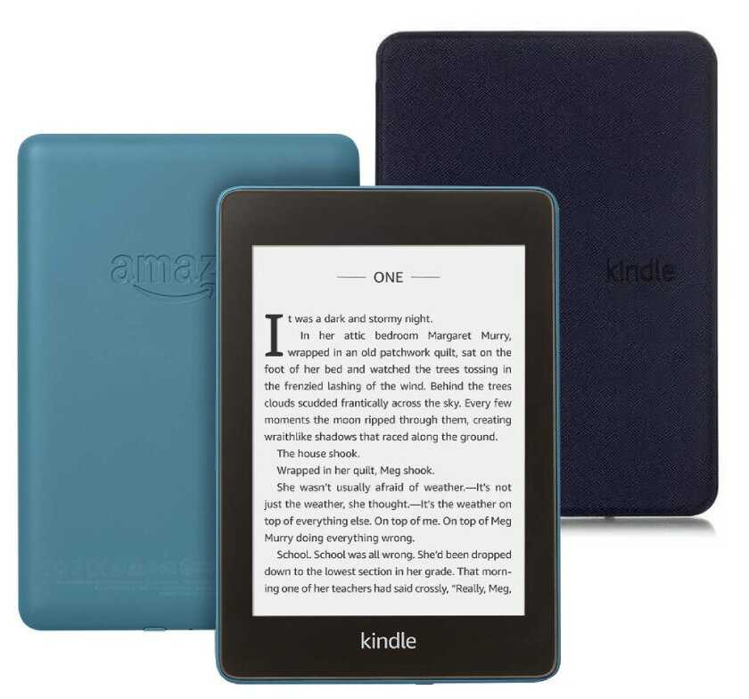 Электронная книга Amazon Kindle Paperwhite 2018 8Gb Twilight Blue + Чехол UltraSlim фотография 5