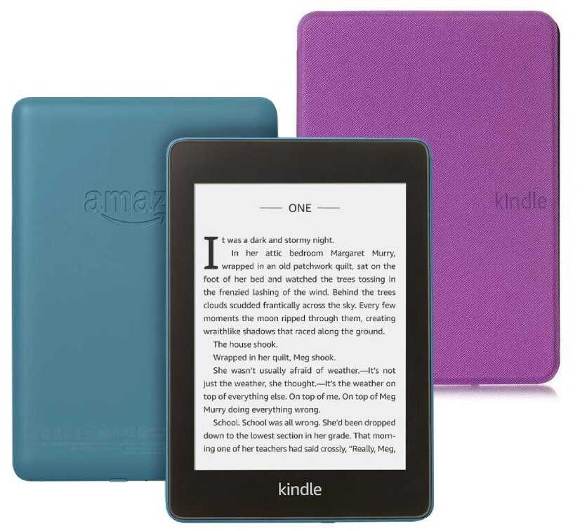Электронная книга Amazon Kindle Paperwhite 2018 8Gb Twilight Blue + Чехол UltraSlim фотография 6