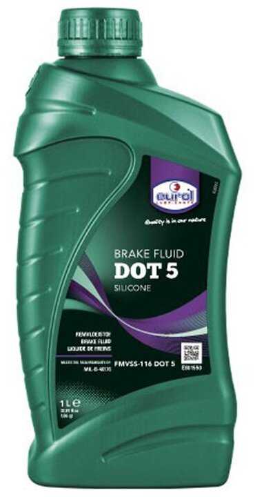 Тормозная жидкость Eurol Brake Fluid Dot 5 Silic