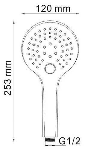 Верхний душ WasserKRAFT А174868 Thermo, хромоникелевое фотография 4